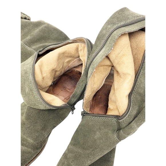 Corso‎ Como Radar Flat Boots in Green Suede - Picture 10 of 11